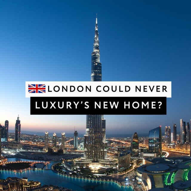 The Death of Luxury London? A struggling luxury fashion industry, competition, wealth fleeing?